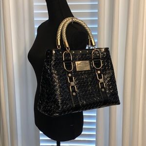 Auth Versace Snap Out Of It Patent Leather Bag!
